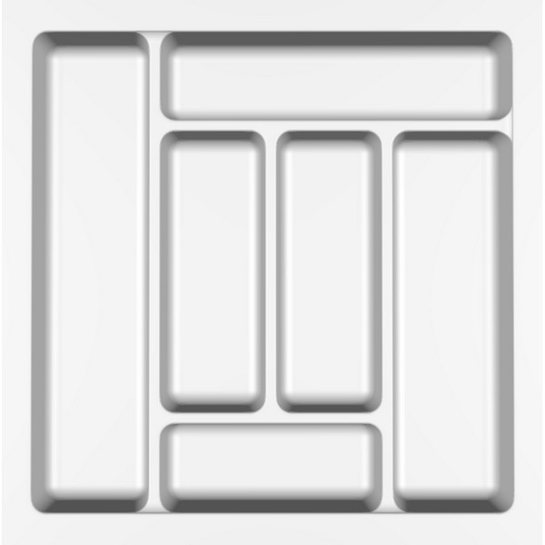 Лоток для столових приборів 500 білий Standard 45