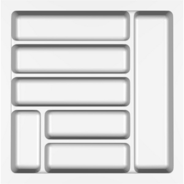 Лоток для столових приборів 500 білий Variant 45