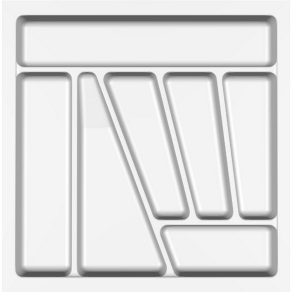 Лоток для столових приборів 550 білий Verso 50